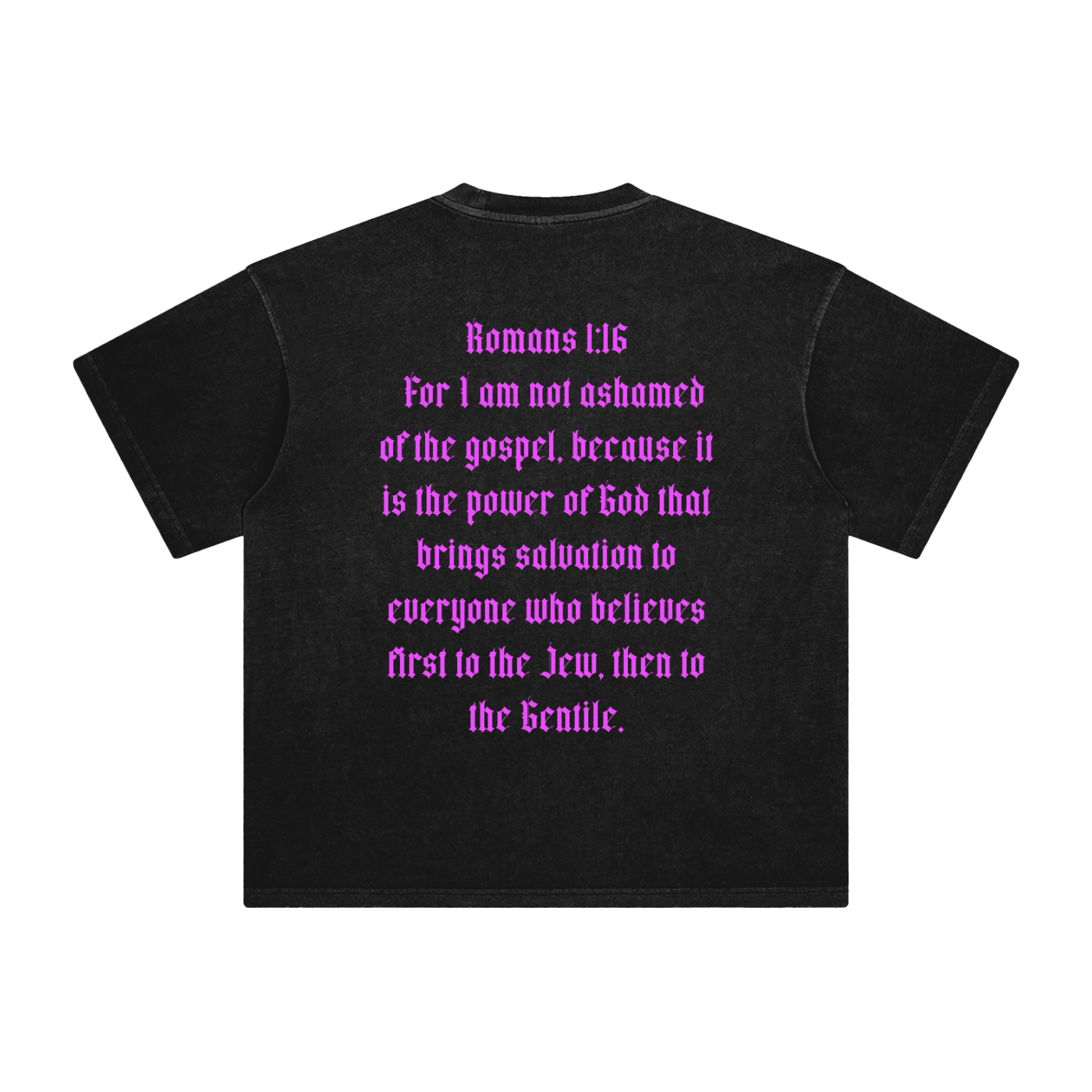 Romans 1:16 Y2K Graphic Vintage Washed T-Shirt