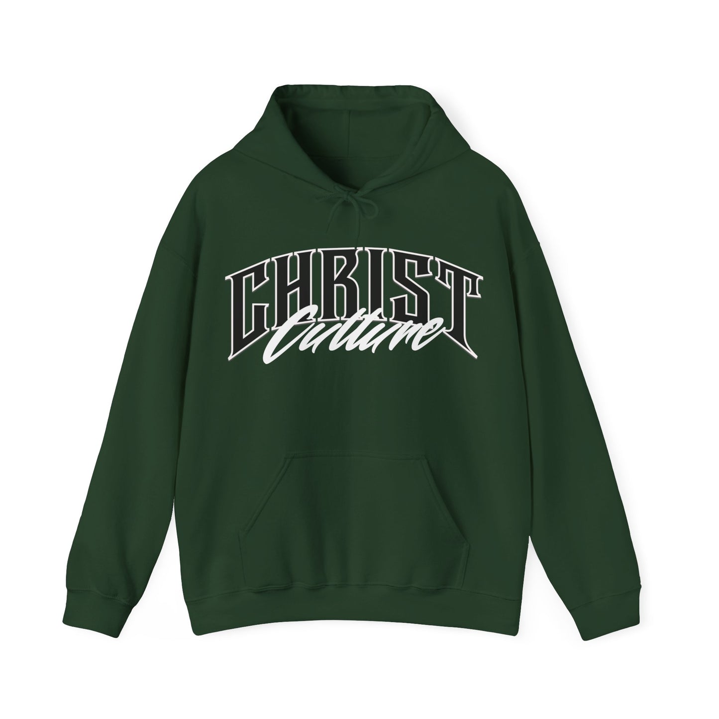 Christ Culture Heavy Blend Hoodie - White Print