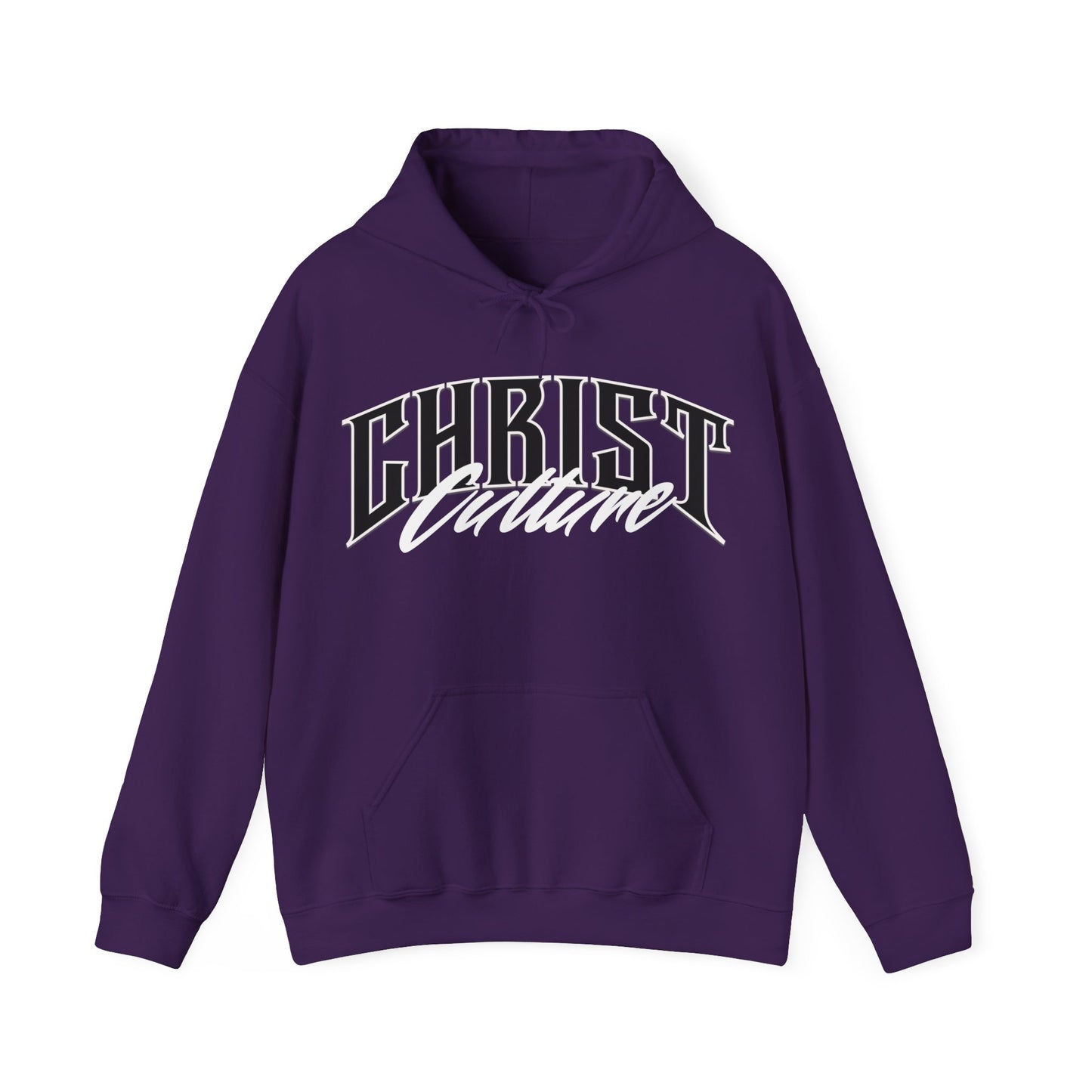 Christ Culture Heavy Blend Hoodie - White Print