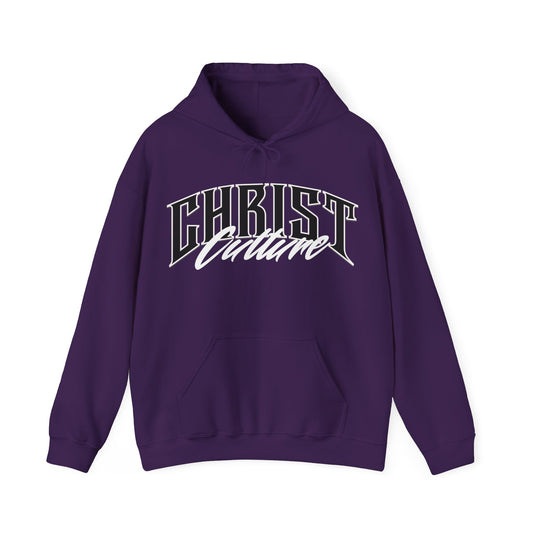 Christ Culture Heavy Blend Hoodie - White Print