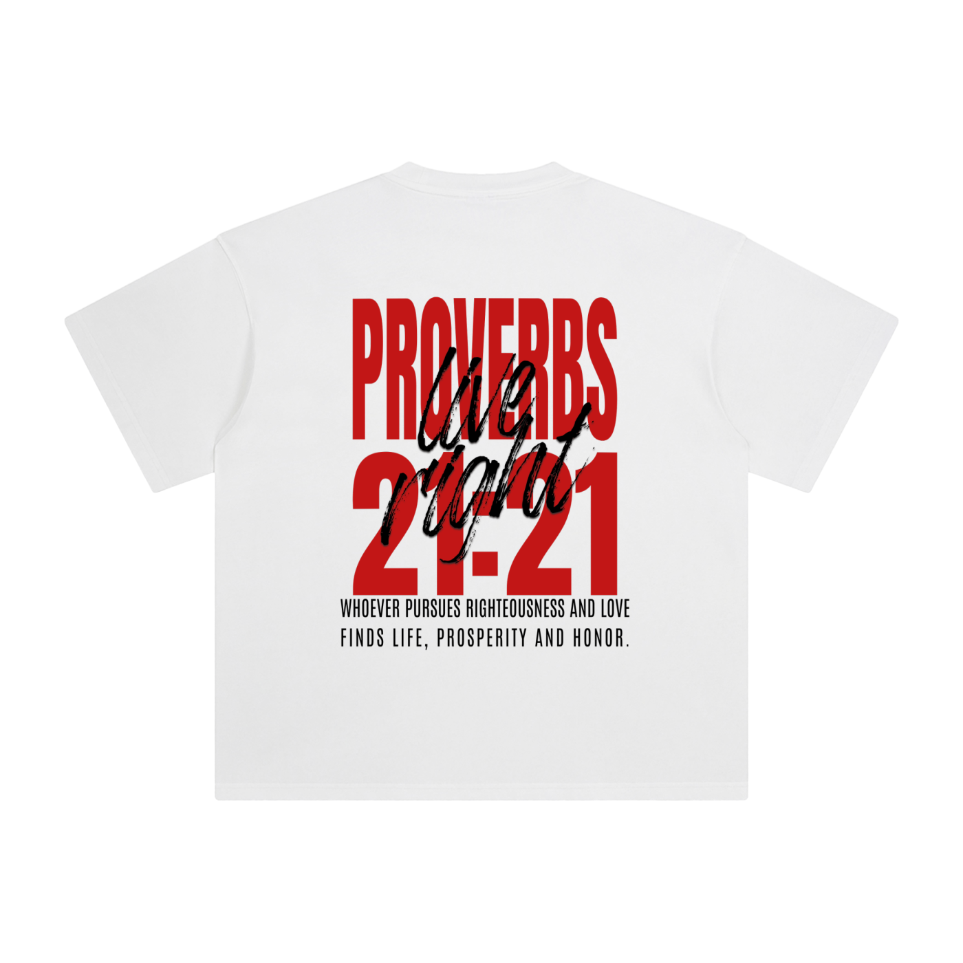 Proverbs 21:21 Vintage Washed T-Shirt