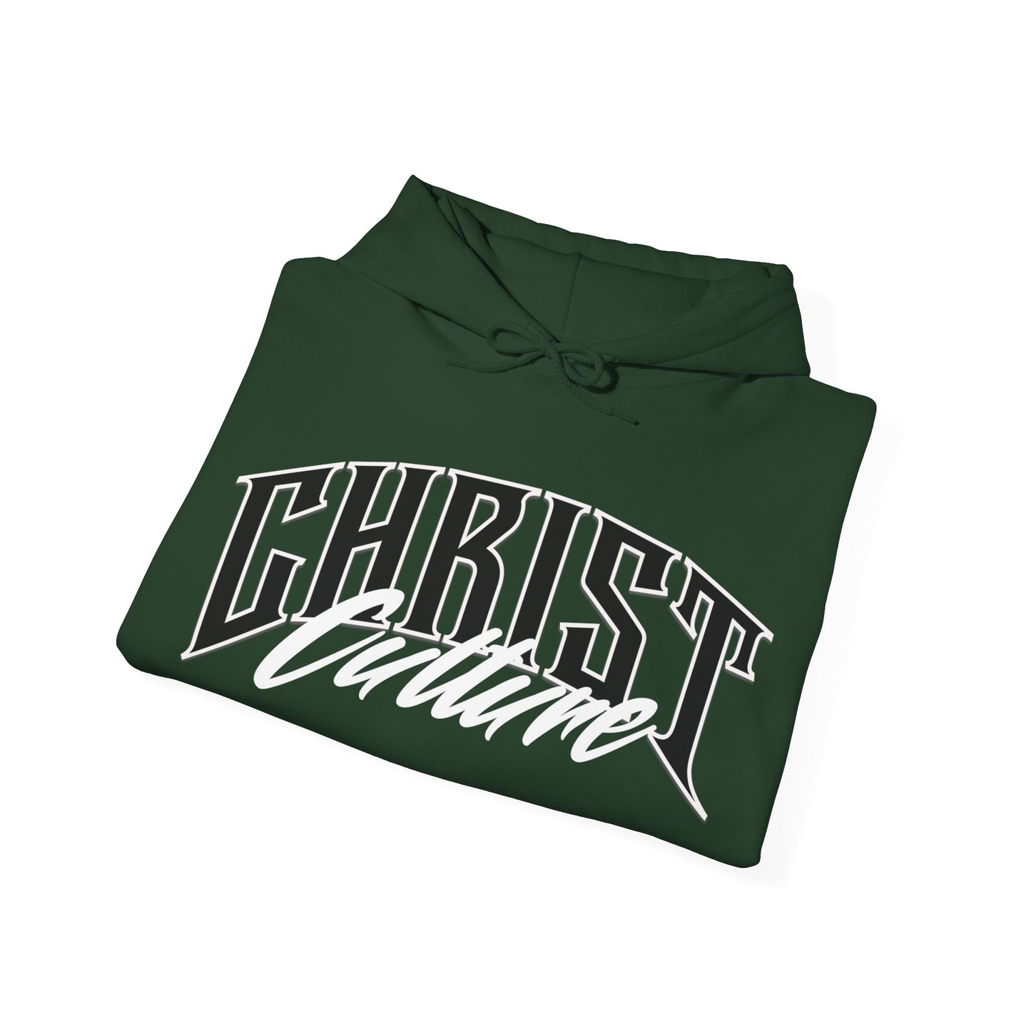 Christ Culture Heavy Blend Hoodie - White Print