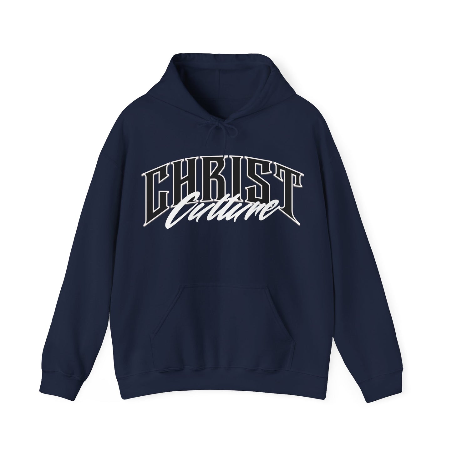 Christ Culture Heavy Blend Hoodie - White Print