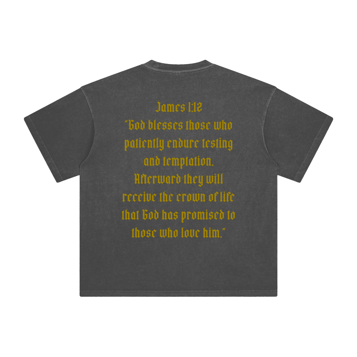 James 1:12 Enzyme Washed T-Shirt