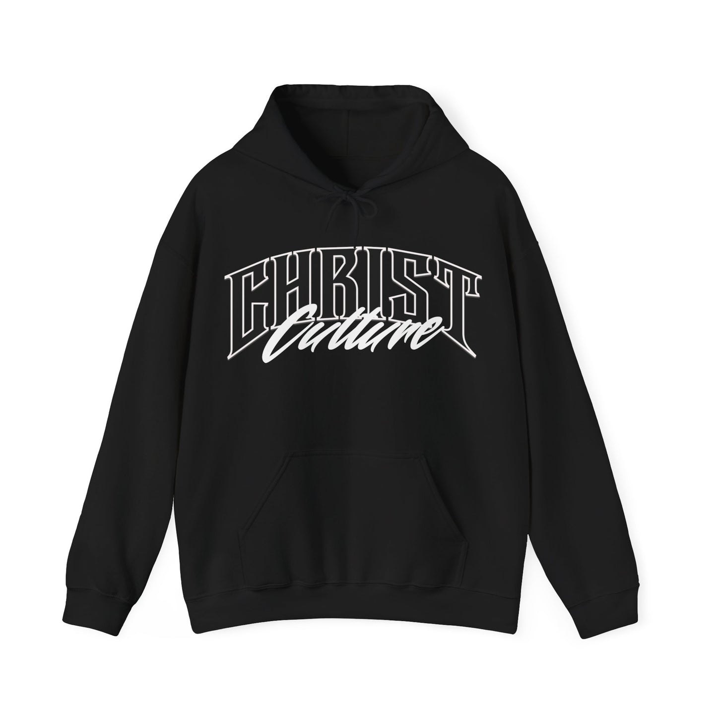 Christ Culture Heavy Blend Hoodie - White Print