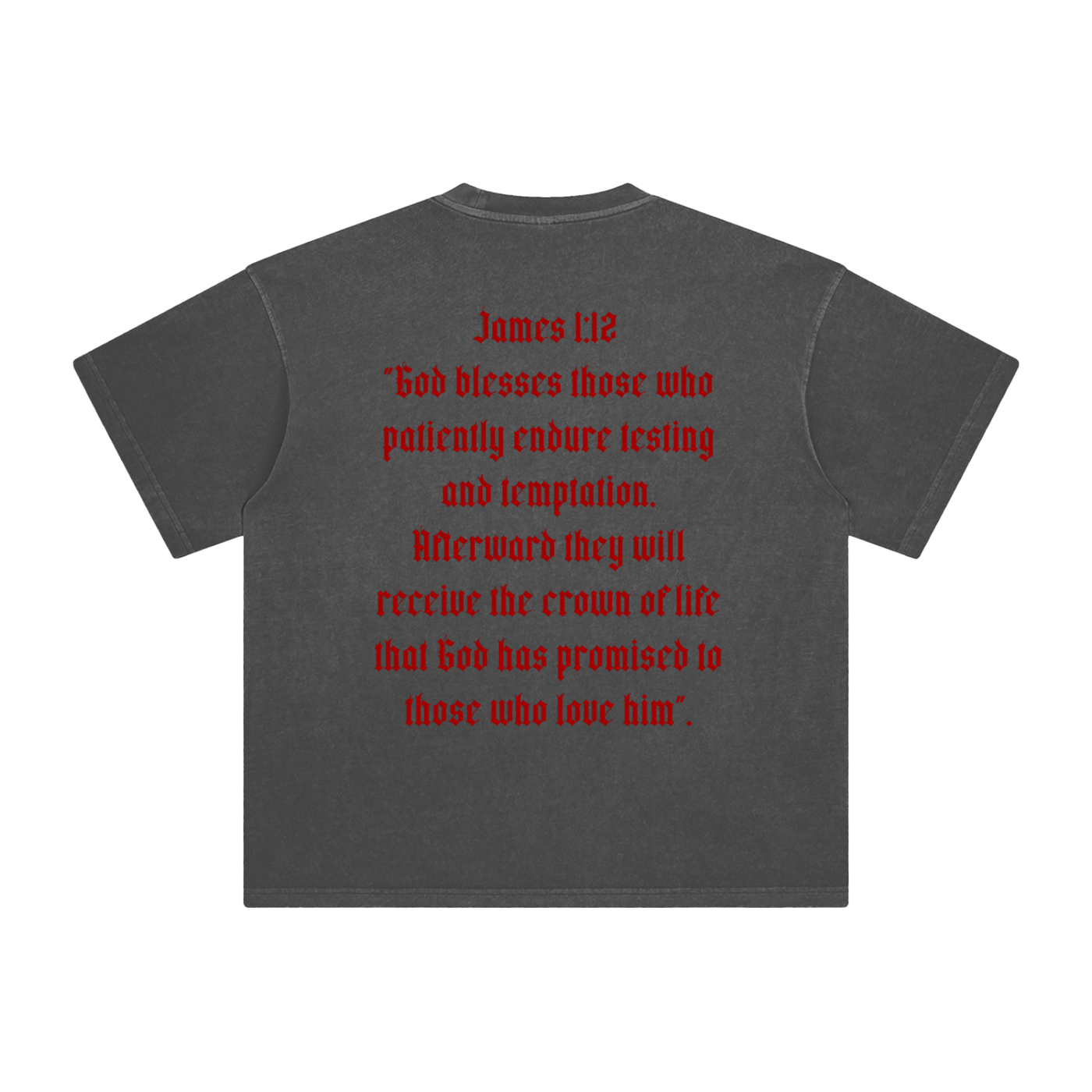 James 1:12 Enzyme Washed T-Shirt