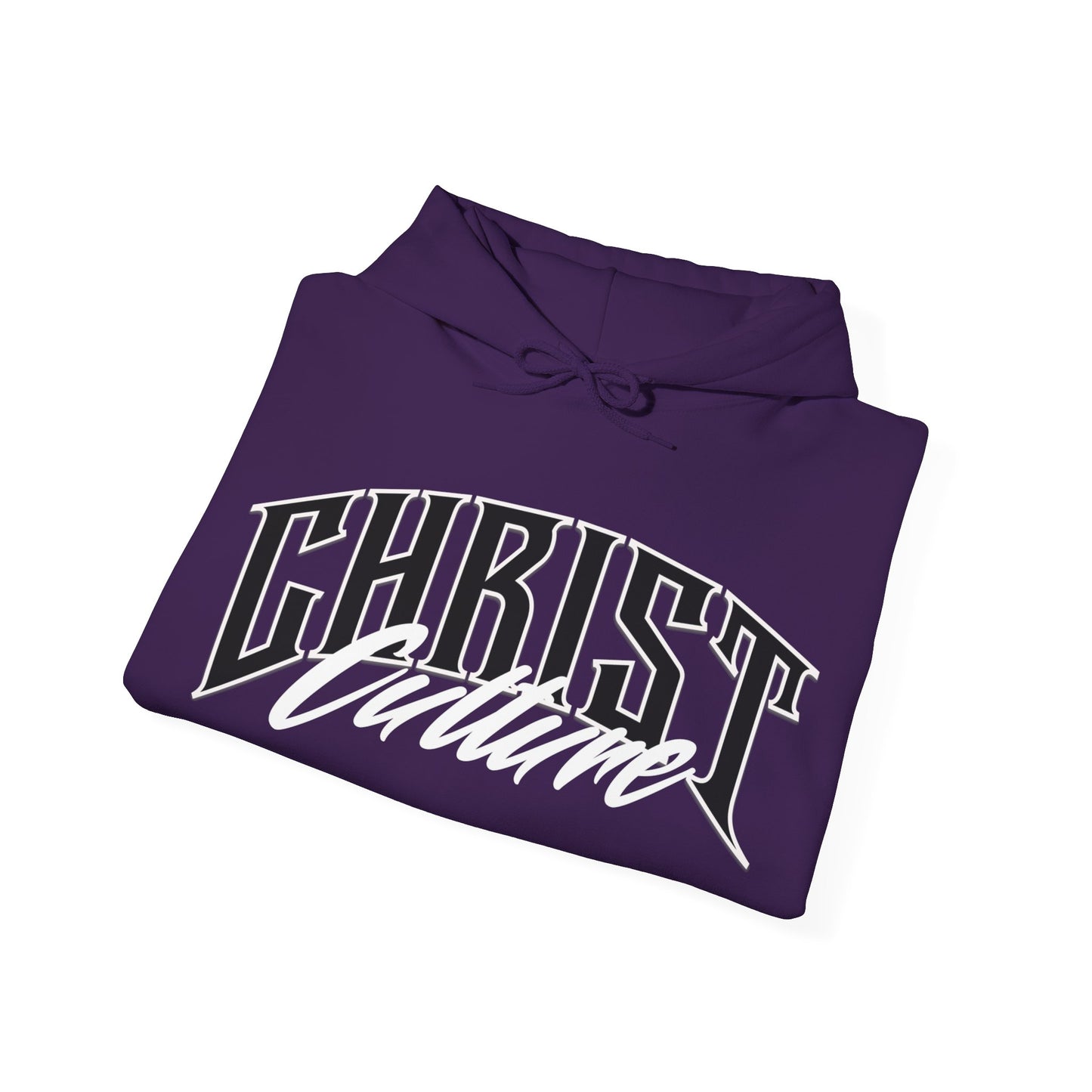 Christ Culture Heavy Blend Hoodie - White Print