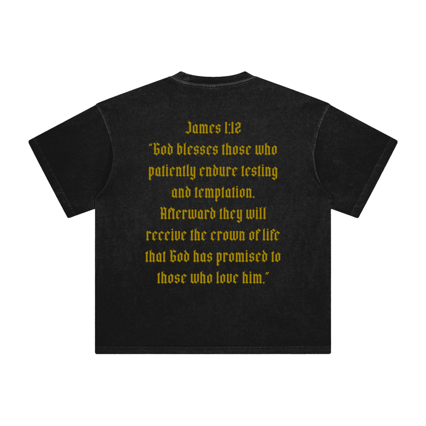 James 1:12 Enzyme Washed T-Shirt