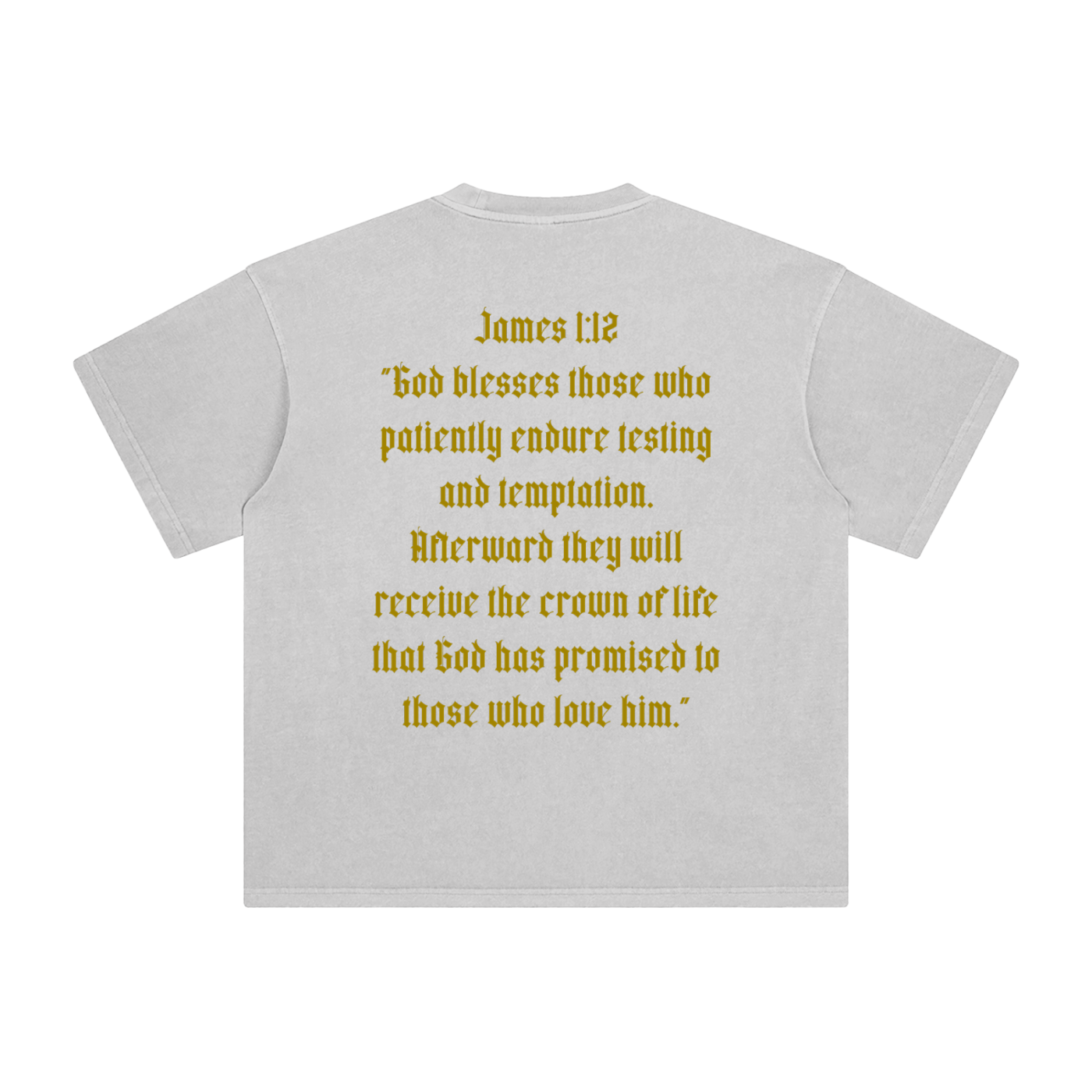 James 1:12 Enzyme Washed T-Shirt