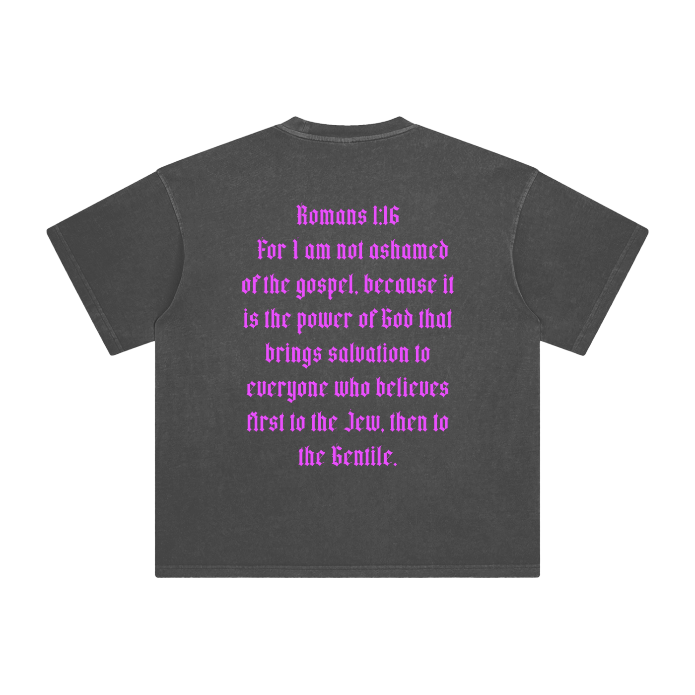 Romans 1:16 Y2K Graphic Vintage Washed T-Shirt