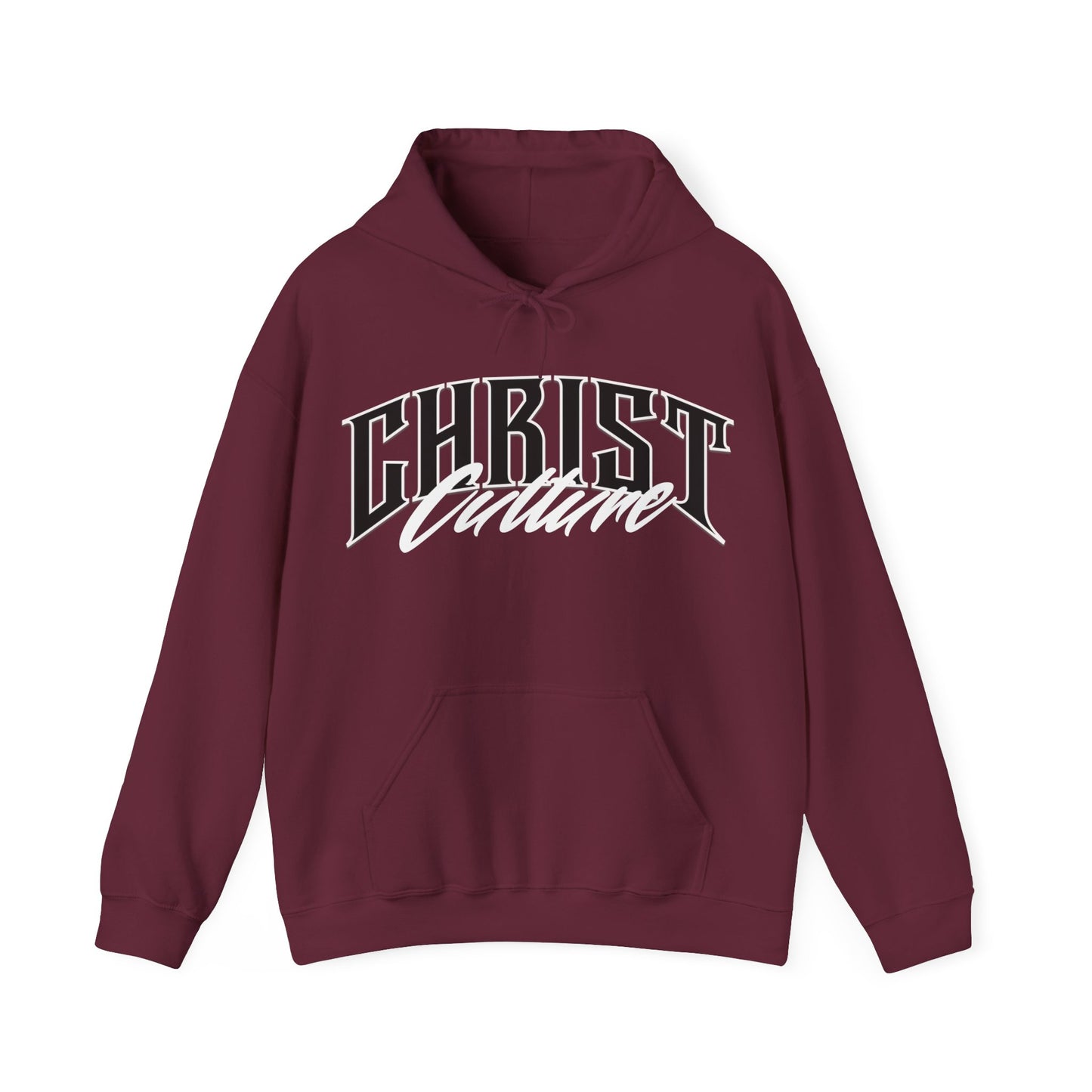 Christ Culture Heavy Blend Hoodie - White Print