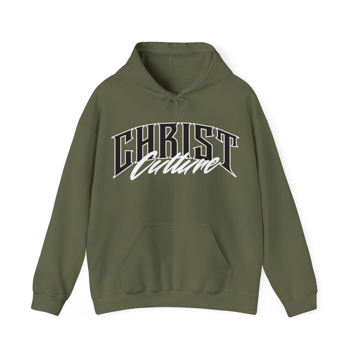 Christ Culture Heavy Blend Hoodie - White Print