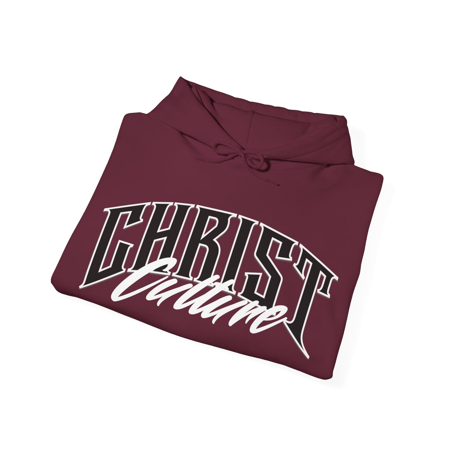 Christ Culture Heavy Blend Hoodie - White Print