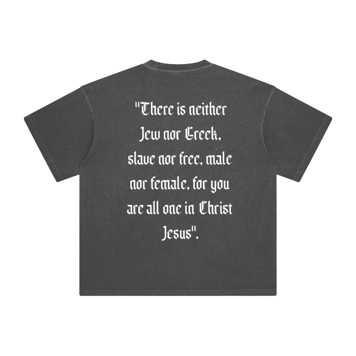 Galatians 3:28 Y2K Graphic Vintage Washed T-Shirt