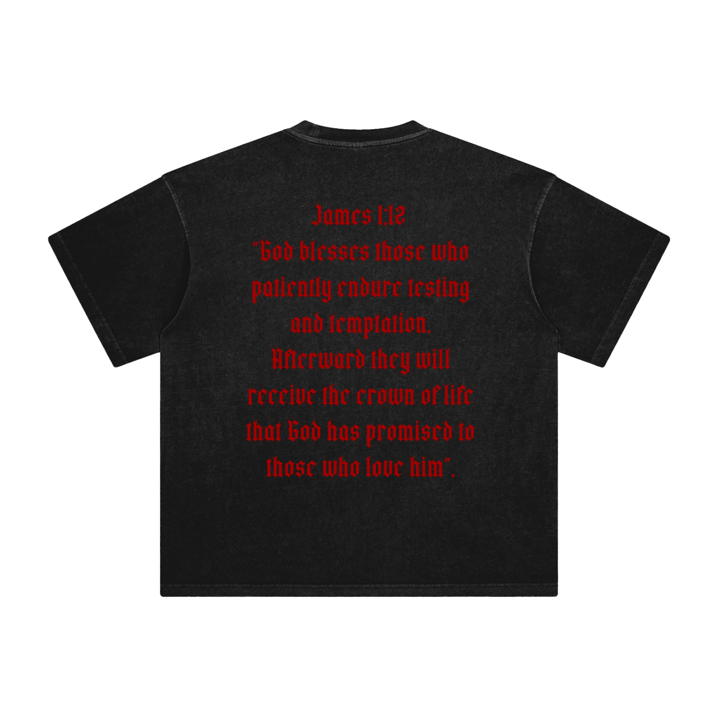 James 1:12 Enzyme Washed T-Shirt